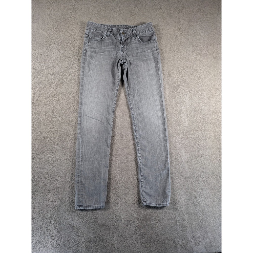 Vans Jeans Womens 7 Gray Denim Cotton Light Wash Low Rise Skinny Leg